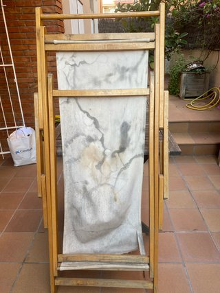 2 hamacas madera artesana para restaurar