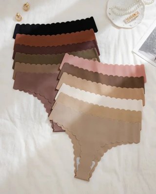 12 tangas sin costuras T.38 varios colores