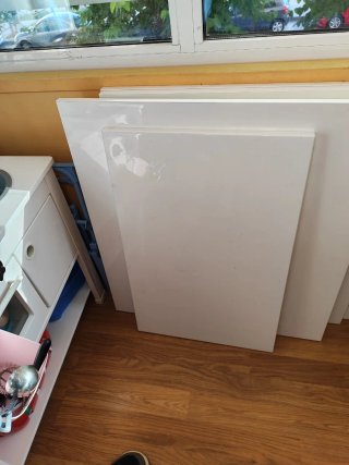 Conjunto 5 puertas Selsviken Blanco Alto Brillo