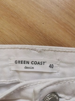 Minifalda vaquera blanca Green Coast Talla 40