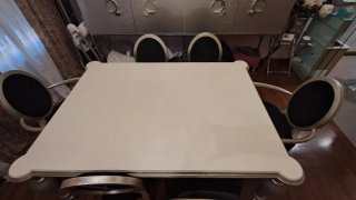 Mesa comedor y 6 sillas estilo Luis XVI