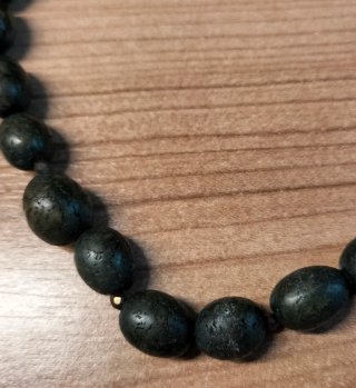 Collar artesanal madera mujer 40cm