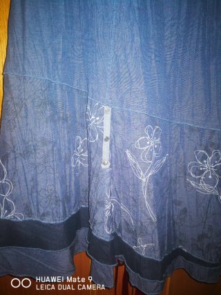 Vestido vaquero con vuelo
