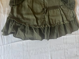 Falda Desigual Verde Militar Talla 36