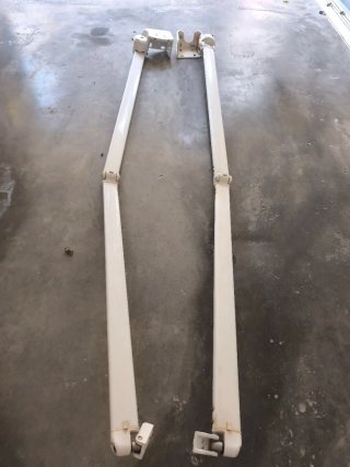 Brazos Toldo Europa aluminio Blanco con soporte