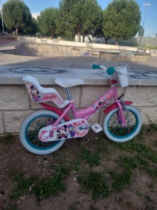 Bicicleta infantil Minnie Mouse rosa