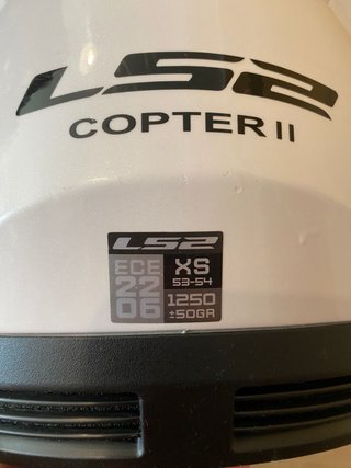 Casco LS2 Copter 2 Talla XS Blanco