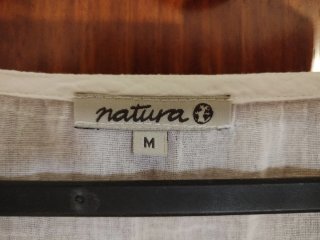 Camisa lino Natura manga 3/4 talla M