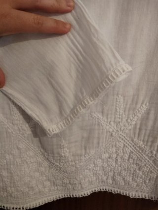 Camisa lino Natura manga 3/4 talla M