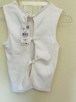 Camiseta Mango Blanca Talla XS