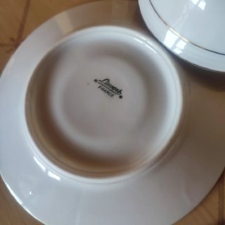 Coppia di Tazze Vintage Anni '50 Limoges Porcellana Fina