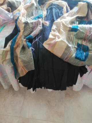 2  Vestidos Medievales Mujer Azul y Dorado