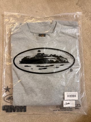 T-shirt Corteiz HMP Panel Cinzenta