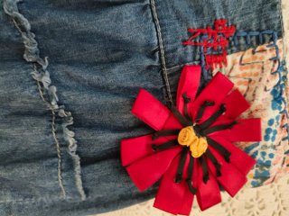 Falda vaquera patchwork Desigual