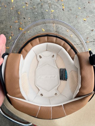 Casco Moto Abierto Blanco Tricolor XL