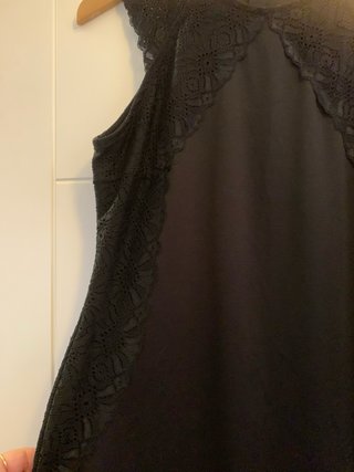 Vestido negro H&M con encaje