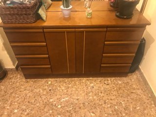 Mueble recibidor de madera
