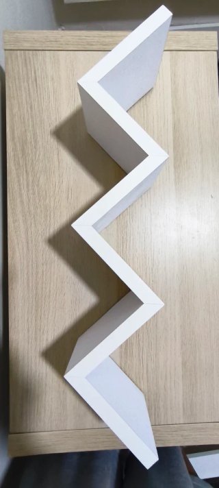 Estantería Zigzag Blanca