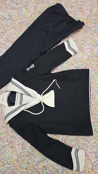 Traje marinero niño azul y blanco