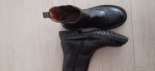 Botines Zara Piel Negros Talla 36 Cremallera
