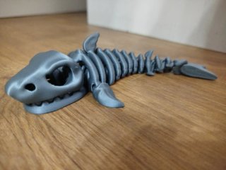 Figura Tiburón Esqueleto 3D