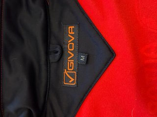 Felpa Givova Rossa Zip Sportiva Training M