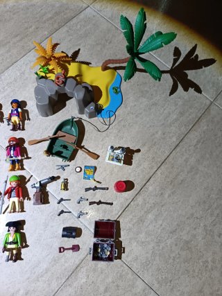 Playmobil Piratas Isla Barco Tesoro Accesorios