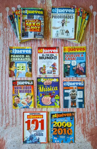 Lote de 52 ejemplares de El Jueves.