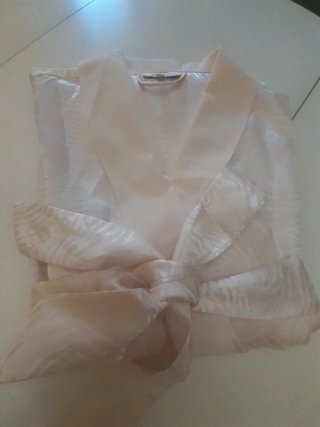Conjunto pijama y bata lencería fina