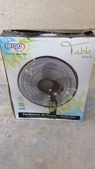 Ventilatore da tavolo Argo Tablo black