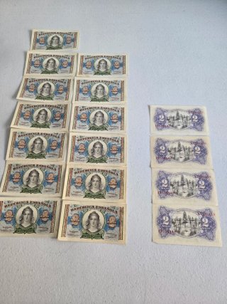 Billetes República Española 2 Pesetas 1938
