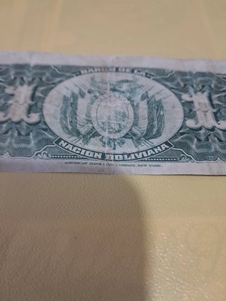 Billete 1 Boliviano Bolivia 1963