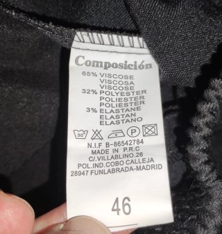 Pantalón señora negro T/46 con goma