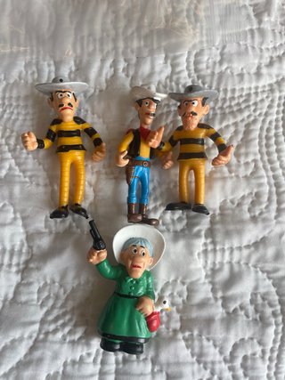Lote 4 figuras Lucky Luke