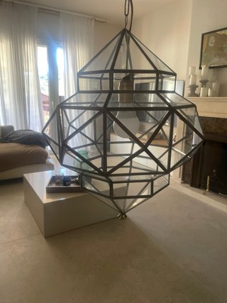 Lámpara colgante cristal estilo nazarí