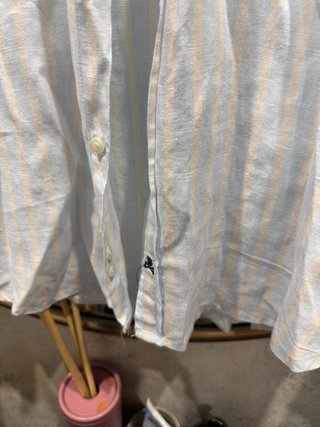 Camisa Scalpers Lino Rayas Talla M