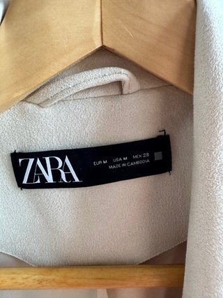 Chaleco largo Zara beige