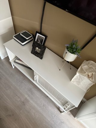 Mueble televisión madera blanco