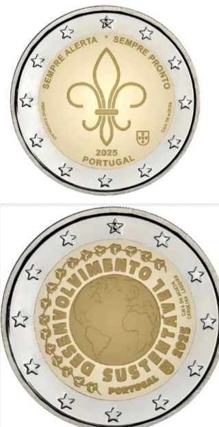 PORTUGAL 2025 MON DE 2€ CONMEMORATIVAS S/C