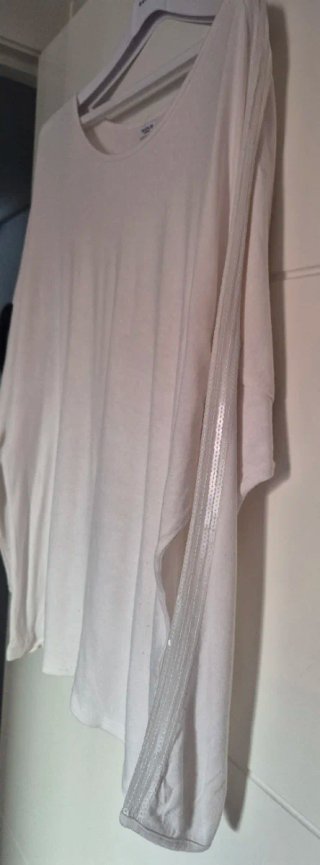 Camiseta Manga Larga Blanca Talla XL