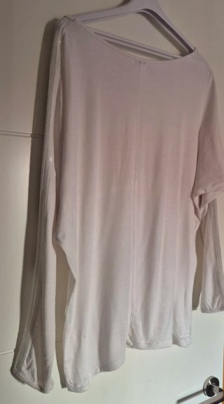 Camiseta Manga Larga Blanca Talla XL