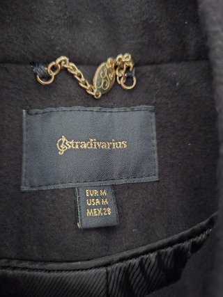 Chaquetón negro mujer cremallera