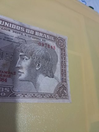 Billete 5 Cruzeiros Brasil 1943