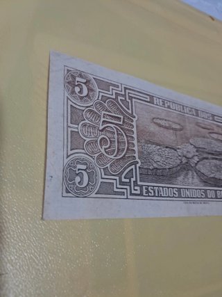 Billete 5 Cruzeiros Brasil 1943