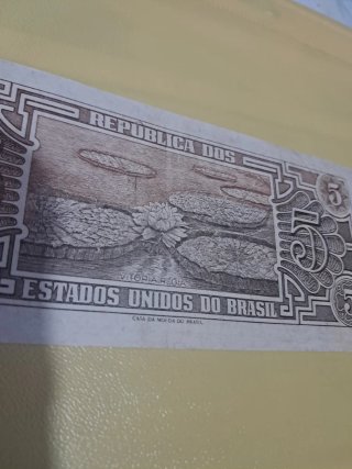 Billete 5 Cruzeiros Brasil 1943