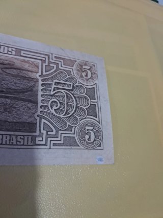 Billete 5 Cruzeiros Brasil 1943