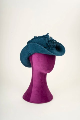 Cappello gioiello stile cowboy, verde ossido