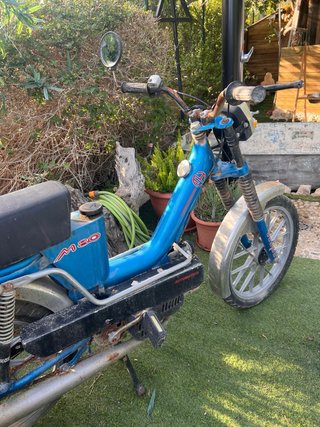 Motor Hispania M80 Azul/Plata 1950