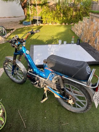 Motor Hispania M80 Azul/Plata 1950