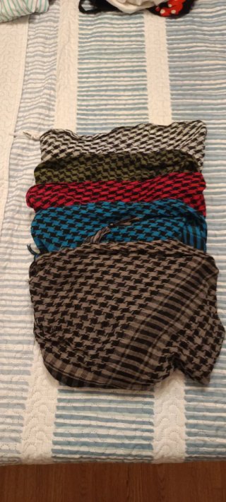 Pañuelos palestinos Kufiya (Negro/Gris)